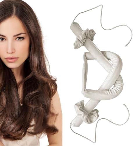 Lesunbak Bigodini morbidi senza calore, ferro arricciacapelli sportivo pigro, nessun sonno termico nei bigodini per capelli spessi, fascia per macchie notturne per lunghezza corta e media