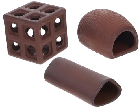 TOPBATHY 3 Pezzi Nascondiglio per Gamberetti Decorazione per Allevamento e Riproduzione