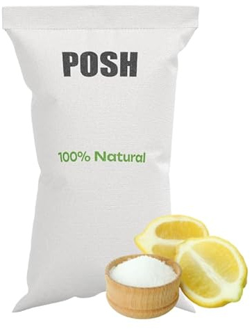 POSH ácido cítrico polvo fino blanco grado alimenticio remedios caseros limpieza ácido cítrico E330 contacto con alimentos