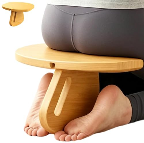 Meditation Stool Wooden Prayer Kneeling Bench | Meditation Kneeling Stool for Home Yoga Office Living Room Bedroom Apartment Dormitory