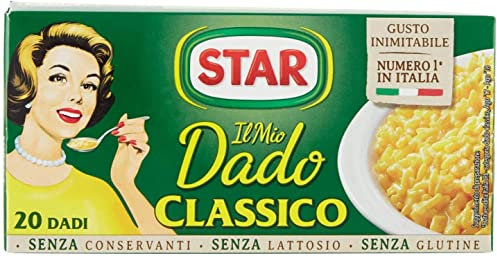'STAR Il Mio Dado Classico, Ricco di Sapore, Verdure e Olio Extravergine d'Oliva, 20 Dadi, 200gr, senza conservanti, senza lattosio e senza glutine. Ottimo insaporitore per ogni ricetta.