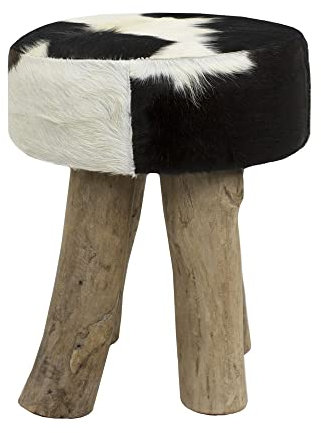 Mars & More hocker Kuh schwarz rund