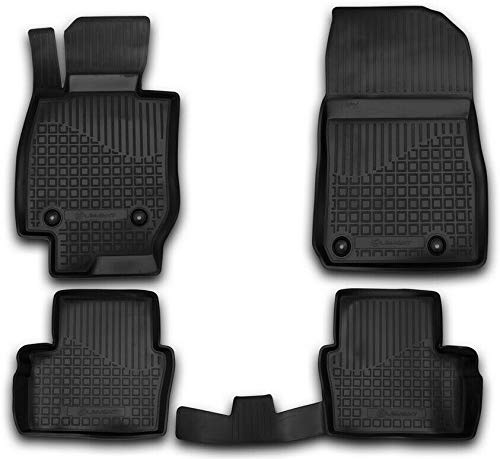 Element Gummi Fussmatten passend für Mazda CX-3 (DK) 2015-Heute | 100% passgenaue Auto Fußmatten, robuste Universal Fußmatte Auto, Gummimatten Auto, Auto Fussmatten Gummi, Auto Gummimatten