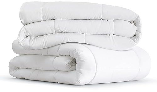 HOMEYA - Edredón de Fibra Duo 4 Estaciones 170 + 260 gr/m2 - Edredón Relleno Nórdico Cama 105, 165 x 220 cm- Suave, Transpirable, 100% Poliester