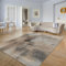 TT Home Wohnzimmer Teppich Kurzflor Wohnzimmerteppich Modern Plüschig Abstrakt, Farbe:Grau Braun Creme, Größe:160x220 cm