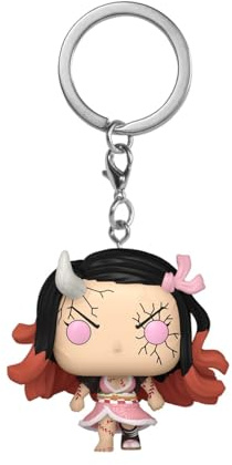 Funko Pop! Keychain: DS - Nezuko Kamado - (Demon Form) - Demon Slayer - Neuartiger Schlüsselanhänger - Vinyl-Minifigur Zum Sammeln - Strumpffüller - Geschenkidee - Offizielle Handelswaren - Minifigur