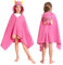 OLAOLA Toalla de Baño con Capucha para Niños, Toallas de Playa Microfibra Suave para Nadar Surfear, Poncho de Baño para Niños y Niñas de 3 a 12 Años (Gato)