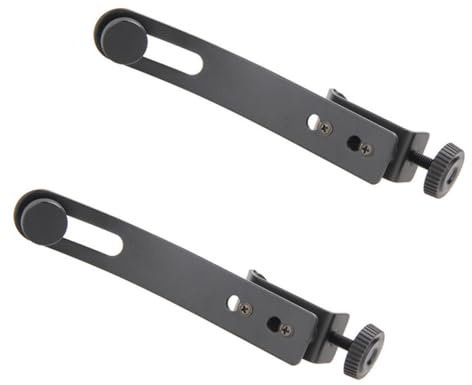 2Pcs/set Drum Microphone Clip With Adjustable Height For Clear Sound In Concerts And Studios Black