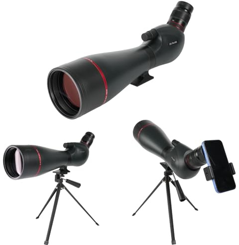 BOSTRON Spektiv 25-75x100 BAK4 – IPX7 Wasserdichtes Profi-Fernrohr mit 27mm Okular & Doppel-Fokus für Jagd Vogelbeobachtung