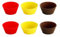 Tescoma 630644 Delicia Pirottini, Silicone, Multicolore, 5 cm, 6 Pezzi