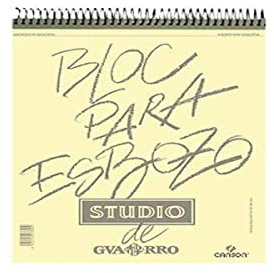 Guarro Canson 822620 - Blocco da disegno, Bianco, 100 pagine, 90 g, formato A4, 1 pezzo