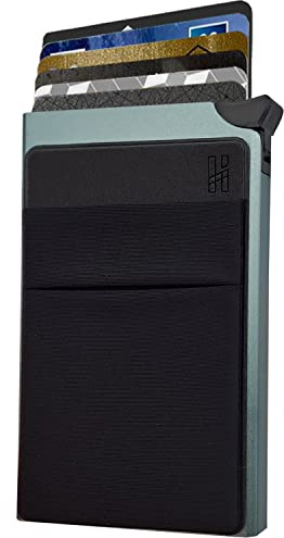 Tarjetero para Tarjetas de crédito - Sistema anticaída de Tarjetas - Protección de Tarjeta de crédito sin Contacto - Bloqueo y Seguridad contra la piratería - Idea de Regalo - para HUYAMI