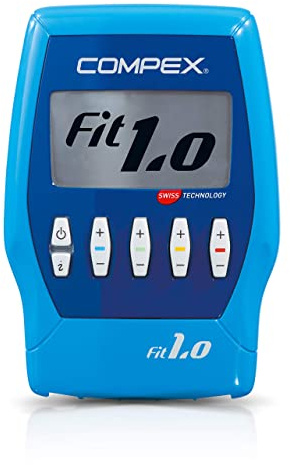Compex Unisex Muskelstimulator Fit 1.0 Muskelstimulator, Ozeanblau, Standard Motor Point Pen, Silber, Standard