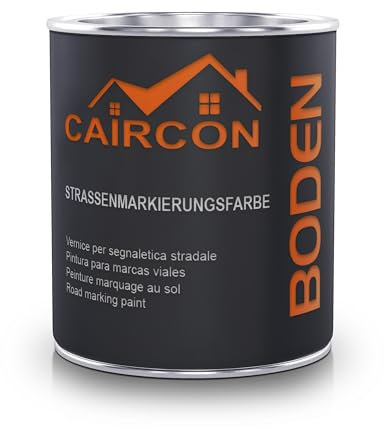 CAIRCON Markierungsfarbe Parkplatzfarbe Straßenmarkierungsfarbe SCHWARZ - 750ml
