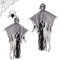 Ayizhiniu 2pcs Scheletro Appeso Halloween Fantasmi Decorazioni, Grim Reapers Puntelli Scheletro Fantasma, Realistico Scheletro Spaventoso, Adatto Decorazione della Casa Stregata Halloween
