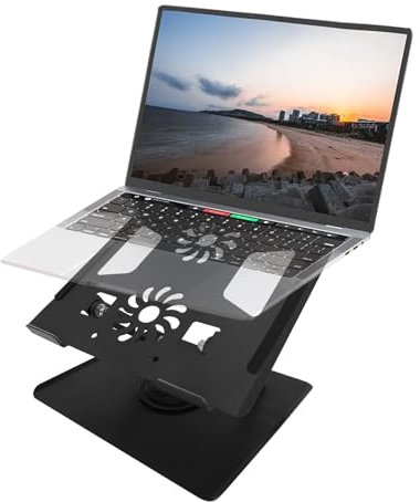 KDFALO Laptop ständer,Höhenverstellbar mit 360°Drehbarer Basis,Laptop Stand Faltbarer,Kompatibel mit MacBook Air,Pro,HP,Dell etc,Alle Notebook ständer 10-17.3 Zoll,Laptop Halterung Ergonomischer