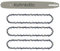 Kohnkd 3 Pack 18 inch 325 063 74dl Chainsaw chains and 1 Guige bar set for Stihl MS271 Farm Boss, MS291, MS311,MS260 MS261 MS270 MS271 MS280 MS290 MS311 MS360- L74