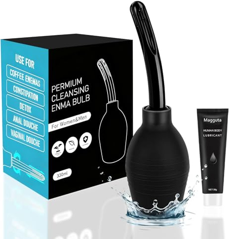 224ml Anal Douche Enema Kit - Enema Bulb Douches for Men, Enemas at Home kit Shower Douche for Daily Care & Travel