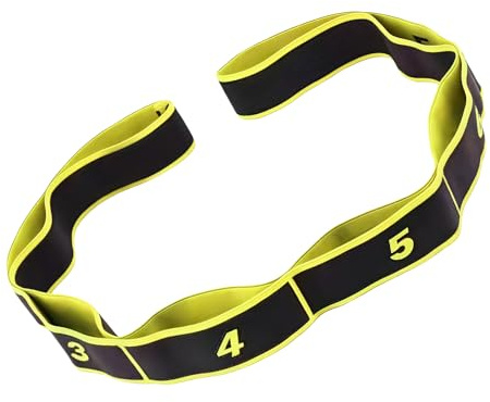 8 sections de danse étirement sangle sangle danse bande de tension bande de fitness exercice bande de résistance Pilates sangle de traction ceinture de résistance féminine équipement d'entraînement de