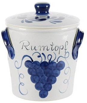 Schmitt und Sohn Keramik Rumtopf Traube blau Keramik spülmaschinengeeignet