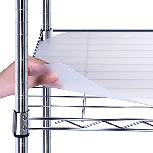 BRIAN & DANY Wire Shelf Liner 14 X 36, Heavy Duty Shelf Liners for Wire Shelving, Waterproof Protector Mats, Set of 5, Transparent