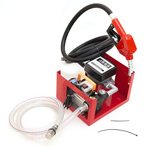 Pompe à diesel électrique avec filtre DP60L Yunrux Pompe à huile chauffante auto-aspirante 550 W Kit complet avec compteur de filtration 3600 l/h avec tuyaux de 4 m et pistolet à pompe automatique
