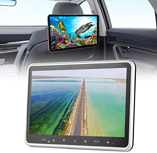 10.1 Pouce Lecteur DVD Voiture, Dossier de siège Lecteur Multimédia MP5 Moniteur d'appui-tête écran, Prise en Charge USB/FM/Carte TF/HD 1080P