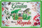 WOGEKA ART Retro Blechschild - Mein Garten - Meine Regeln - lustiger Spruch als Geschenk-Idee zur Deko, 20 x 30 cm, aus Metall im Vintage Design 320