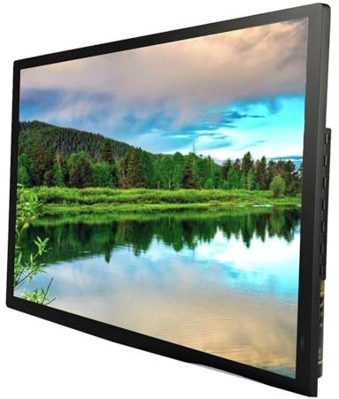 Großer Digitaler Fotorahmen 32-Zoll 1920 * 1080 IPS-Display, Bewegungssensor, Einfache Einrichtung (Color : Black)