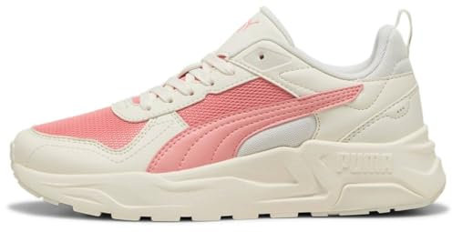 PUMA Unisex Trinity 2 LT Sneaker, WARM White-PINK Fruit-Vapor Gray, 39 EU