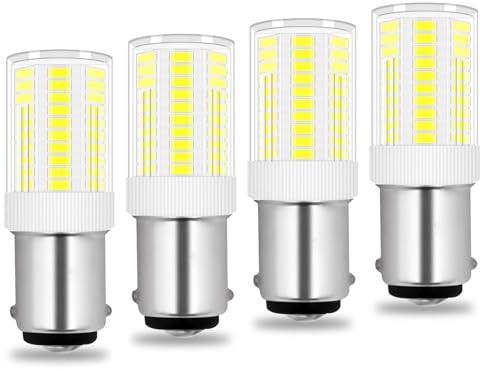 TRIJZHOU 4W B15d LED Lampe Ersetzt 30W-40W Glühlampen Kaltweiß 220V 230V 6000K Nicht Dimmbar 200LM Bajonett B15D LED Klein für Nähmaschine Leuchtmitteln [MEHRWEG]
