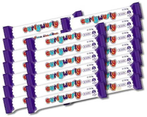 Chocolate Bar Bundle with Curly Wurly – Fun & Chewy Chocolate Treat Selection For Snacking, gifting, lunchboxes, party bags, and on-the-go treats. (20x)