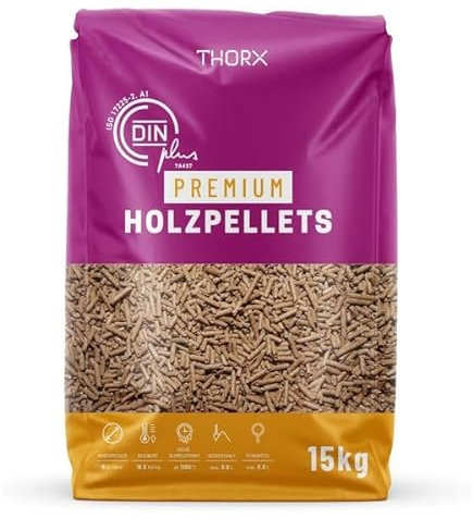 Premium Holzpellets 15 kg CO?-neutral & umweltfreundlich