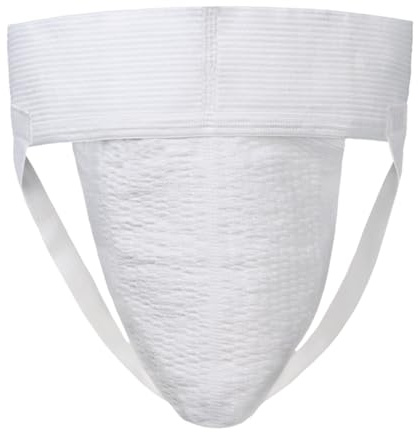 Players Big Man's 3 Wide Band Classic Athletic Supporter Jockstrap - 5X White