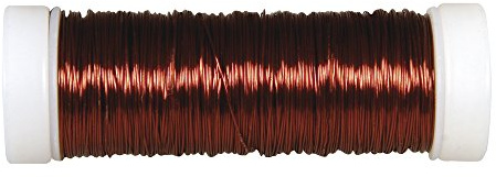 Rayher Filo Metallico per Bigiotteria, Marrone Scuro, 0,30 Mm Ø, Rotolo 50 M, 2405505