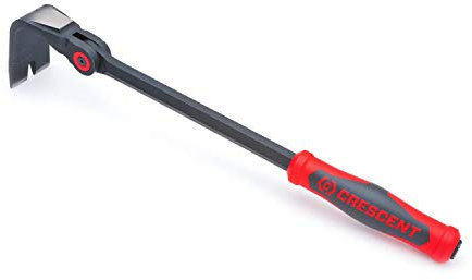 Crescent DB18X Pied-de-biche plat d'indexation de 45 cm avec poignée bicolore durable offrant confort, contrôle et prévention du glissement, rouge/noir, 45 cm