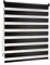 Victoria M. Doppelrollo Klemmfix ohne Bohren, 45 x 150 cm (BxH) Schwarz, Rollo Fensterrollo lichtdurchlässig & verdunkelnd，Duo-Rollo Klemmmontage Zebrarollo für Fenster & Türen