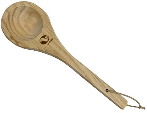 'Mestolo sauna aufguss legno rettangolare manico Mestolo sauna cucchiaio Mestolo sauna bagno turco Wellness 40 cm