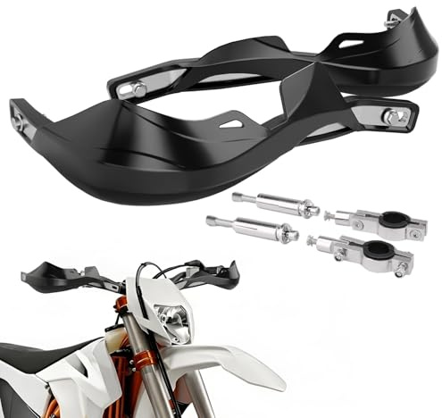 Motorcykel handskydd, 22 mm till 28 mm motorcykelhandtag-svart | för på Ron ATV Pit Bike Off-Road Motocross Enduro MX