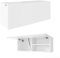 PLATAN ROOM Badschrank 80/120 / 160/200 / 240 breit Badmöbel Badezimmer Klapphängeschrank Schrank Hochglanz Matt Weiß (Weiß Matt/Weiß Matt, 80 x 30 x 25)