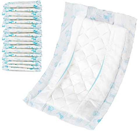 Leopinky Disposable Dog Diaper Booster Pads M - 100 Count, Dog Diaper Liners for Male and Female Dogs, Inserts Fit Most Puppy Diapers - Pet Belly Bands and Male Dogs Wraps