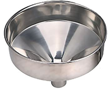 COBAAM Großer Edelstahl-Trichter, Küche Fülltrichter Multifunktions-Spender, Öl- und Wein-Trichter Mit Großem Durchmesser (Size: 25cm/4.2cm)