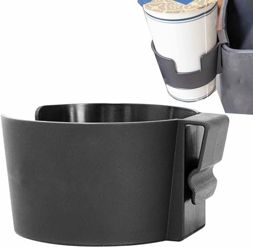 Black Clip On Cup Holder - Vehicle Cup Holders For Drinks - Window For Vehicles, Cup Holders For Coffee Mugs, Water Bottles And Juice Boxes, Stowing and Tidying, Car Drink Holders