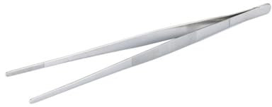Mikinona 1pc Stainless Steel Food Tweezers BBQ Tongs for Steak Fish and Barbecue Rustproof Lightweight Ergonomic Grip for Safe Handling and Precise Food Serving