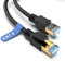 Dbilida Cat 8 Netzwerkkabel Ethernet Kabel 30M, 40Gbps 2000MHz, 26AWG, S/FTP, Innen Außenbereich Cat 8 Lan Kabel Patchkabel Wasserdicht UV-beständig für PS5 Router Modem Switch Laptop