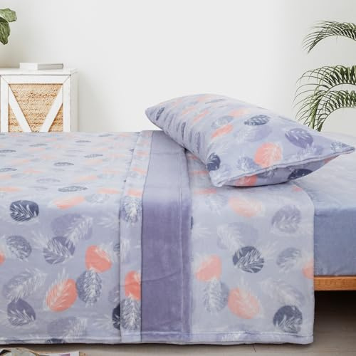 Sábanas Coralina 105, Juego Sábanas Coralina 3 Piezas (Encimera, Bajera y Funda Almohada) - Sábana Invierno 105 Térmica, Ropa de Cama Tacto Extrasuave y Transpirable (Tralee)