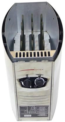 Mondospa Poêle pour sauna finlandais 4,5-6 kw avec commande intégrée, pour usage domestique et privé (4,5 kw)