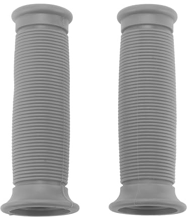 Hihaha 7/8 22Mm 15/16 24Mm Poignées De Guidon Universelles pour Moto, Scooter, Vélo Tout-Terrain, VTT en Caoutchouc Antidérapant Gris 1 Paire