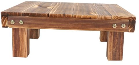 Toyvian Support De Plantes Peu Encombrant Banc En Bois Pour Pots De Fleurs Pour Balcon Jardin Terrasse