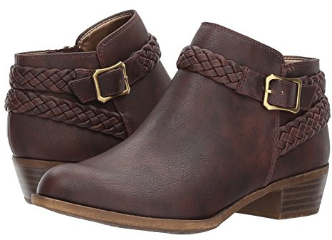 LifeStride Women's Adriana Ankle Bootie Boot, brown, 8.5 M US